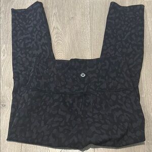 Lululemon Wunder Under 25 inch Black Patterned Leggings